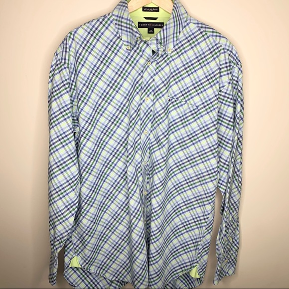 Tommy Hilfiger Other - TOMMY HILFIGER 80’s 2 Ply Plaid Button Down Shirt